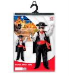MASKED BANDIT HERO (shirt with jabot, vest, pants, belt, cape, eyemask)