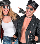 ROCKER/BIKER (hat, choker, gloves, glasses)