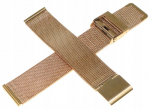 Diloy Mesh apyrankė laikrodžiui, 18 mm, rožinio aukso spalvos
