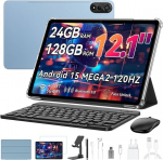 Plan&scaron;etinis kompiuteris Blackview Mega 2 12" 2K FHD+,24GB+128GB,4G LTE 5G WiFi,Gemini AI,9000mAh/Android 15/Widevine L1 - Mėlyna