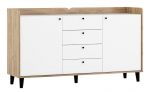 Komoda Meblocross Dolce DOL-06, ruda/balta