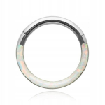 Titaninis Clicker Auskaras su Opalo 1,2/8mm