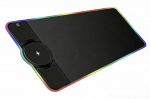 RGB pelės kilimėlis, su belaidžiu įkrovimu, 800 x 300 x 4 mm