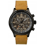 Vyri&scaron;kas laikrodis Timex Expedition Tw4b12300 rudas odinis dirželis