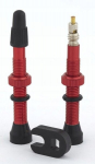 Trezado tubeless ventiliai Presta Fv raudoni (2 vnt.)