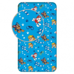 Jerry Fabrics PAW Patrol PP573 paklodė su guma, 90x200 cm, mėlyna, medvilnė
