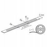 Led juosta Kanlux Lcob 3w/m 24v Ip65 neutrali balta