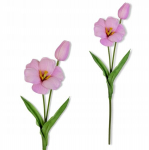 Dirbtinis violetinis tulpės žiedas, 53 cm, putplasčio, kaip gyvas