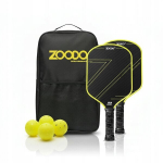 Zoodo P5 T700 termoformuotos neoninės žalios spalvos piklbolo raketės rinkinys 4 kamuoliukai USAPA