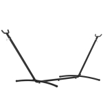 Hamakų stovas, metalinis, 280x120x110 cm, iki 120 kg, sodui ir paplūdimiui