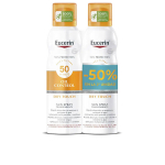 Saulės pur&scaron;kiklis Eucerin Sun Sensitive Protect SPF50+ kūnui, jautriai odai, sausas prisilietimas