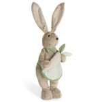 Velykinė zuikio figūrėlė 74 cm, žalia/smėlio spalvos, 1 vnt.