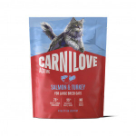 CARNILOVE ACTIVE Cat Salmon & Turkey Large Breeds sausas pa&scaron;aras katėms 400 g