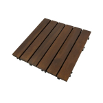 Lauko grindų danga, tamsiai ruda, 30 x 30 x 2,4 cm, 10 vnt