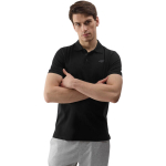 Vyri&scaron;kas polo mar&scaron;kinėlis 4F M129 tamsiai juodos spalvos 4FWSS24TPTSM129 20S, S