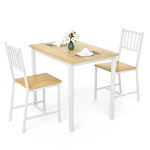 Valgomasis stalas su 2 suoliukais, plienas, 90x60x75.5 cm, 1 vnt