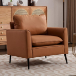 Vienvietė sofa, dirbtinė oda, &scaron;iaurės stilius, 1 vnt