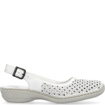 RIEKER Basutės moterims, Balta, SANDALS
