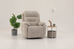 Fotelis-reglaineris Comfort Manuel, kreminės spalvos