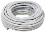 Gofruotas PVC kabelių vamzdis 16 mm 25 m su traukimo viela, pilkas