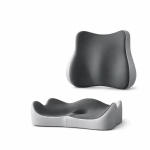 Ergonomi&scaron;ka kėdutės pagalvėlė, juoda, 2 dalių rinkinys