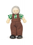 Mažos medinės Budkins lėlės - Senelis, Le Toy Van BK1001