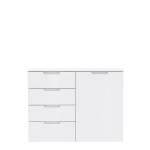 Komoda Forte Sienna SNNK221-V29, baltos spalvos