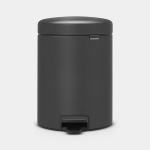 Brabantia &scaron;iuk&scaron;liadėžė NewIcon, 5 l, tamsiai pilka