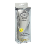 Antistatinis plaukų &scaron;epetys, RICH Satin Touch Detangling Brush Silver Sparkle