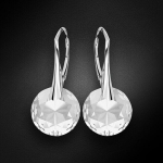 Sidabriniai auskarai su Swarovski kristalais moterims DiamondSky Marianne