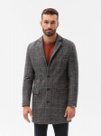 Eleganti&scaron;kas vyri&scaron;kas paltas Ombre C500, juodas, XL