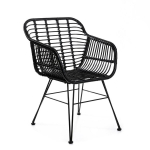 JARDIN Juoda austa kėdė 57x62x81 cm
