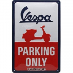Nostalgic art Vespa - Parking Only ženklas 20x30 cm, M