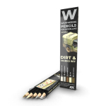 AK Interactive - Weathering Pencils DIRT & MARKS Set (pie&scaron;tukų rinkinys), AK10044
