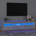 Tv spintelė su led ap&scaron;vietimu, betono pilka, 180 x 35 x 40 cm