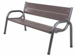 Lauko suolas Patio Park 170 cm, tamsiai rudas/pilkas