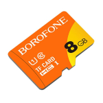 Atminties kortelė telefonui &bdquo;Borofone&ldquo; atminties kortelė 8 GB SDHC CLASS10 75 MB / S MICROSD