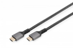 Digitus Premium HDMI 2.1 Ypatingos Rai&scaron;kos Laidas su Aliuminio Korpusiu, 8K Ultra HD, 2m, 60Hz, CEC/EARC/Super Audio, 48Gbps Zero Delay