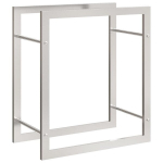 vidaXL Stovas malkoms, 50x28x56cm, nerūdijantis plienas