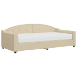 Sofa-lova vidaXL, 90x200 cm, smėlio