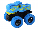 Mėlynas dinozauro formos automobilis