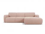 Keturvietė de&scaron;ininė sofa Windsor & Co Lola, 250x170x72 cm, rožinė