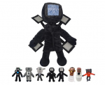 Pliu&scaron;inis žaislas HappyJoe Skibidi Toilet, TV Man Titan, 25cm