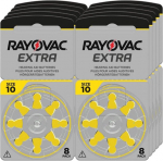 Rayovac A10 (PR70) klausos aparato baterijos 10x8 vnt.