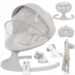 Sūpuoklė - kėdutė kūdikiui Kidwell Luxi 2in1, grey