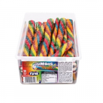Rūg&scaron;tūs želė saldainiai su vaisių skoniu Jumbos Sour Tornado, 57g x 30 vnt.