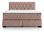 Lova Black Red White Reve, 160x200 cm, rožinė