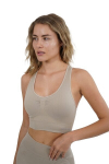 Sportinė liemenėlė moterims Stark Soul&reg; seamless microfiber sport bustier 5119, smėlio spalvos