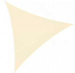 Pavėsinė nuo saulės - burė 3x3x3 m, smėlio spalvos