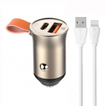 Automobilinis pakrovėjas, USB tipas C LDNIO 3000 mA